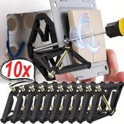 Resim 10 adet 86 Tip Kaset Tamircisi Koyu Kutu Tamir Vidası Fiş Anahtarı Eski Soket Kutuları Yedek Sabit Duvar Tamir Kutusu Destek Çubuğu Araçları 