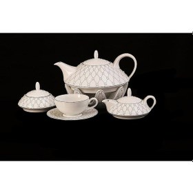 Resim Thun Studio Galaxy Çay Takımı Beyaz 6 Kişilik 19 Parça Beyaz 