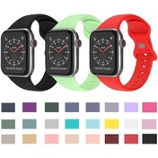 Resim Kelebek Toka Silikon İzleme Band, Boyut: L iOS Uyumlu Watch Ultra 49mm & Watch Ultra 2 49mm / Ser 45mm / Akıllı Saat Aks. 47648624 