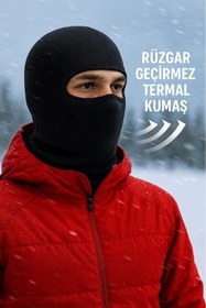 Resim GlowNestshop Yeni Sezon Rüzgar Geçirmez Termal Kumaş Kar Maskesi 
