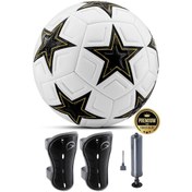 Resim Telvesse 3lü Set Futbol Topu Tekmelik Pompalı Sert Zemin Halı Saha Futbol Topu New Black No5 