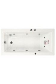 Resim Waterway Vırgınıa Jakuzi 150x70 H:55 Rest Hidromasaj Sistemli Küvet Gövde Metal Ayak Dört Yön Panel 