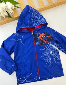 Resim Erkek Çocuk Mavi Spiderman Yağmurluk 