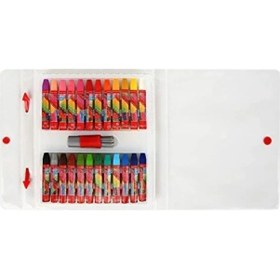 Resim Taşınabilir Pastel Boya Seti, 24 Canlı Renk 0 