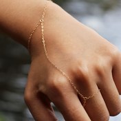 Resim 1 Adet Paslanmaz Çelik 18k Altın Kaplama Minimalist Bağlantılı Zincir Bilezik - Hipoalerjenik Günlük ve Resmi Takı, Kadınlar İçin Zarif Parmak Zinciri, Yılbaşı, Doğum Günü, Sevgililer Günü Hediyesi - Tüm Mevsimlerde Şık Katmanlı Zincir, Günlük Kullanım Aksesuarı, Yüksek Kaliteli Bitiş 