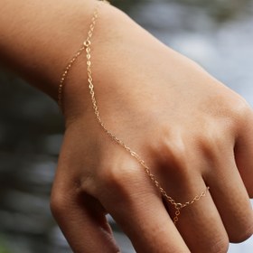 Resim 1 Adet Paslanmaz Çelik 18k Altın Kaplama Minimalist Bağlantılı Zincir Bilezik - Hipoalerjenik Günlük ve Resmi Takı, Kadınlar İçin Zarif Parmak Zinciri, Yılbaşı, Doğum Günü, Sevgililer Günü Hediyesi - Tüm Mevsimlerde Şık Katmanlı Zincir, Günlük Kullanım Aksesuarı, Yüksek Kaliteli Bitiş 