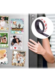 Resim RELATOS Yapışkanlı Şerit Mıknatıs Net Kes Kullan Güçlü Sağlam Rulo Çıkarılması Kolay Siyah 2cm X 1 Mt 