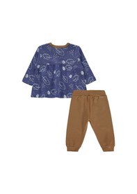 Resim Kız Bebek Mor Pamuk Patiksiz İkili Takım Mor 