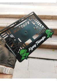 Resim Motorsiklet Plakalık Uyumlu Lazer Kesim Pleksi / Nınja Plakalık / Isimli Plakalık 