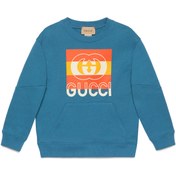 Resim Mavi Logolu Unisex Çocuk Sweatshirt 