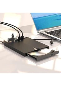 Resim Valkyrie Harici Cd Dvd Rom Yazıcı Okuyucu Usb 3.0 Hub Çoğaltıcı Tf Sd Kart Okuyucu 7in1 