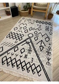 Resim Kilim Çift Taraflı Pamuk Dokuma İskandinav Kilim 