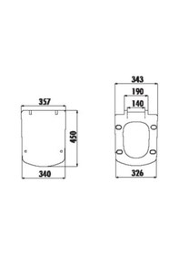 Resim Creavit Lara Thermoplast Yavaş Kapanan Klozet Kapağı Kc1603.03 