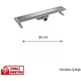Resim Lineer Süzgeç - Yan Çıkışlı- Seramik Uyumlu 20 Cm 