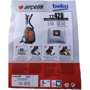 Resim Arçelik Uyumlu S 4240 Elektrikli Süpürge Toz Torbası ( 5 Adet ) 