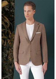 Resim Efor C 660 Slim Fit Bej Spor Ceket Bej 