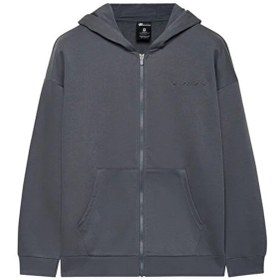 Resim Skechers M Essential Full Zip Hood GRI Erkek Fermuarlı Sweatshirt 