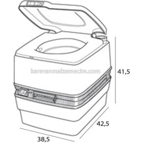 Resim Thetford Porta Potti 165 Portatif Tuvalet 21 Litre 