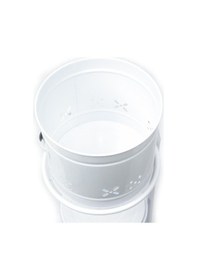 Resim Emarket724 2 Katlı Metal Patates. Soğan. Meyve ve Sebzelik Beyaz 