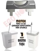 Resim ego home Mote Çamaşır Sepeti Yedek Açma Kapama Butonu 40lt 80lt Tümüne Uyumlu Buton 