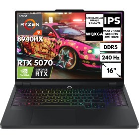 Resim Lenovo Legion Pro 5 16ADR10 83LT0046TRAT48 R9-8940HX 24 GB 1 TB SSD 8 GB RTX5070 16" W11H Dizüstü Bilgisayar 