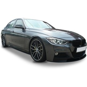 Resim Bmw 3 Serisi F30 2012 - 2018 M Performance Yan Marşpiyel Alti Lip Plastik 