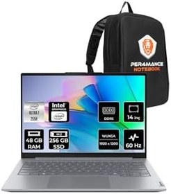 Resim LENOVO ThinkBook 14 G8 Ultra 7 255H 48GB 256GB SSD 14" FHD+ FDOS Dizüstü Bilgisayar & PER4 Çanta 