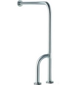 Resim Hasta Engelli Yerden Duvara Döner Ayaklı Tutunma Barı Paslanmaz 