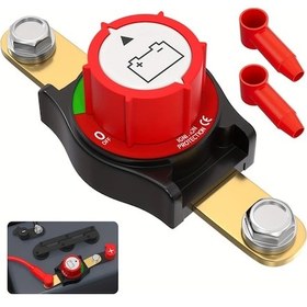 Resim Meridiangoods 12v 48v 275a Marine Akü Bağlantı Kesici Switch Araba Tekne Karavan Atv Utv 