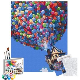 Resim Sayılarla Boyama Seti 40 X 50 Cm Tuval Şasesine Gerili Yukarı Bak 