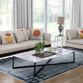 Resim Monnhein Yıkanabilir Halı ve Yolluk - Kaymaz Tabanlı Salon Halısı, Mutfak Halısı, Modern Dijital Baskı Tasarım (0299) 