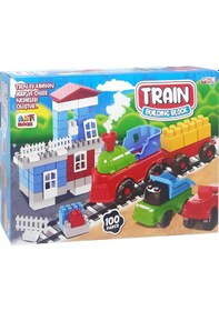 Resim 100 Parça Tren Garı Bloklar 