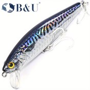 Resim B&U 80mm Batan Yem Sert Lüres Jerkbait Deniz Tuzu Uzun Mesafe Atma Mesafesi Olta Yemleri Deniz Suni Yem Wobblers Deniz Levreği 