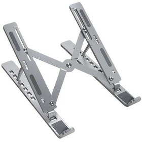 Resim Taşınabilir Laptop Standı, Metal, Kaymaz, Ergonomik Tasarım 