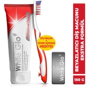 Resim White Glo Extra Beyazlatıcı Diş Macunu 150gr Fırça Hediyeli 