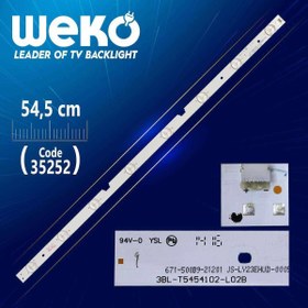 Resim 3BL-T5454102-L02B - 671-500B9-21201 JS-LY23EHUD-0005 - 54.5 CM 8 LEDLİ - (WK-909) 