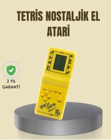 Resim Ceylan Adam Taşınabilir Tetris Oyunu El Konsolu Dayanıklı Plastik, Pil İle Çalışan Retro Oyun Alet 