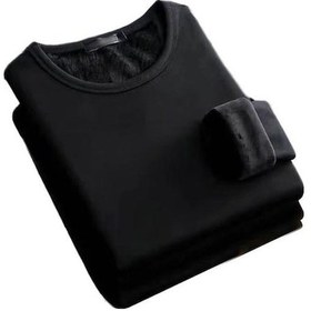 Resim Novahub Siyah Termal İç Giyim Şık Dar Kesim Kalın Günlük Giyim Siyah - Xl Siyah 