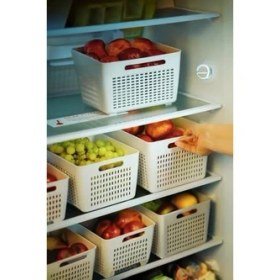 Resim Storemax 3'lü Büyük Boy Lavin Süzgeç (7 Litre) Ekru 