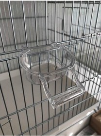 Resim T-Pet Askılı Tünekli Şeffaf Mamalık Yemlik 