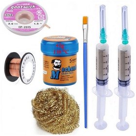 Resim Havya Ucu Temizleme Lehim Solder Paste 138 C 42g Flux Lehim Toplama Cp-2015 Lehim Emme Teli 2,0 Mm St06 