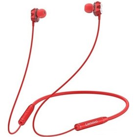 Resim Lenovo He08 Kablosuz Kulaklık Gürültü Önleme Su Geçirmez Bluetooth Kırmızı 