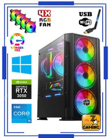 Resim RTX80 Intel Core i5-12400F 16 GB RAM 256 GB M.2 SSD 1 TB HDD 8 GB RTX3050 FreeDOS Masaüstü Oyun Bilgisayarı 