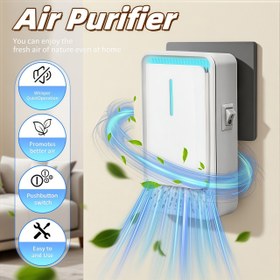 Resim 1/2/4 Adet JKUOO Mini Fişli Hava Temizleyici, Ev İçin Uygun, Kompakt Negatif İyonlu Hava Temizleyici, EU Fişli (Avrupa Priz), Alerjenleri Azaltır ve Hava Kalitesini İyileştirir, Yatak Odası, Banyo, Gardırop, Evcil Hayvan Odası İçin, Sessiz Çalışma 