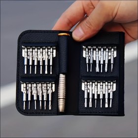 Resim Mini Hassas Tornavida Seti 25'li - Bilgisayar, Laptop, Saat, Gözlük, Kamera, iPhone, iPad ve Elektronik Aletler için Torx Açma Tamir Takımı Ev Aksesuarları 