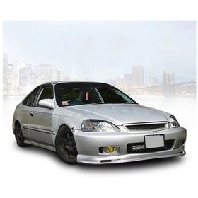 Resim Honda Civic Mugen Ön Ek Mat Siyah Plastik Karlık 1999-2001 