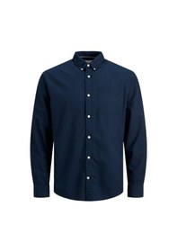 Resim Jack & Jones Klasik Oxford Gömlek 12182486 Navy Blazer Lacivert 