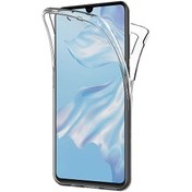 Resim Huawei P30 Kılıf 6 Tarafı Tam Full Koruma 360 Clear Soft Şeffaf Microsonic