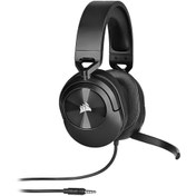 Resim CORSAIR HS55 SURROUND USB DOLBY AUDIO 7.1 CARBON KABLOSUZ GAMING KULAKLIK 