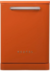 Resim Vestel Bm 5011 3 Programlı 13 Kişilik Retro Bulaşık Makinesi Turuncu 
